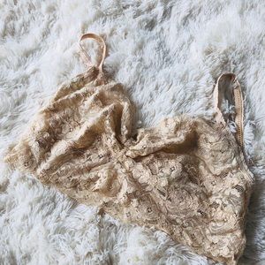 Lace Bralette Cream